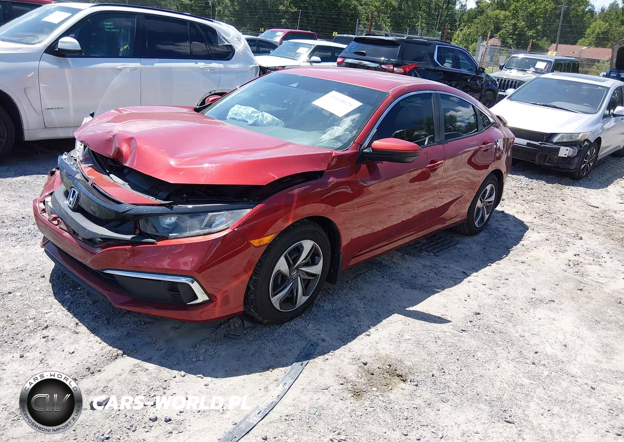 2019 Honda Civic Lx VIN:19XFC2F61KE005744 - 2