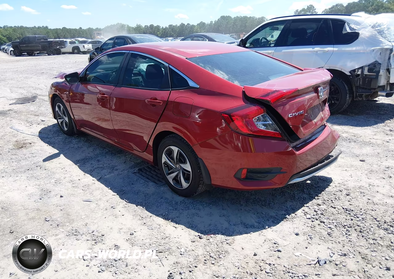 2019 Honda Civic Lx VIN:19XFC2F61KE005744 - 3