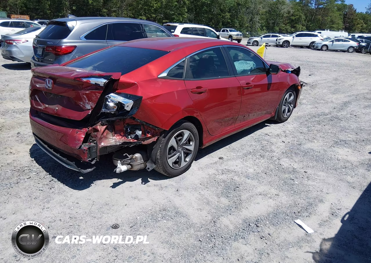 2019 Honda Civic Lx VIN:19XFC2F61KE005744 - 4