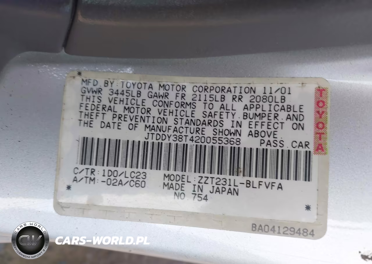 2002 Toyota Celica Gts VIN:JTDDY38T420055368 - 9