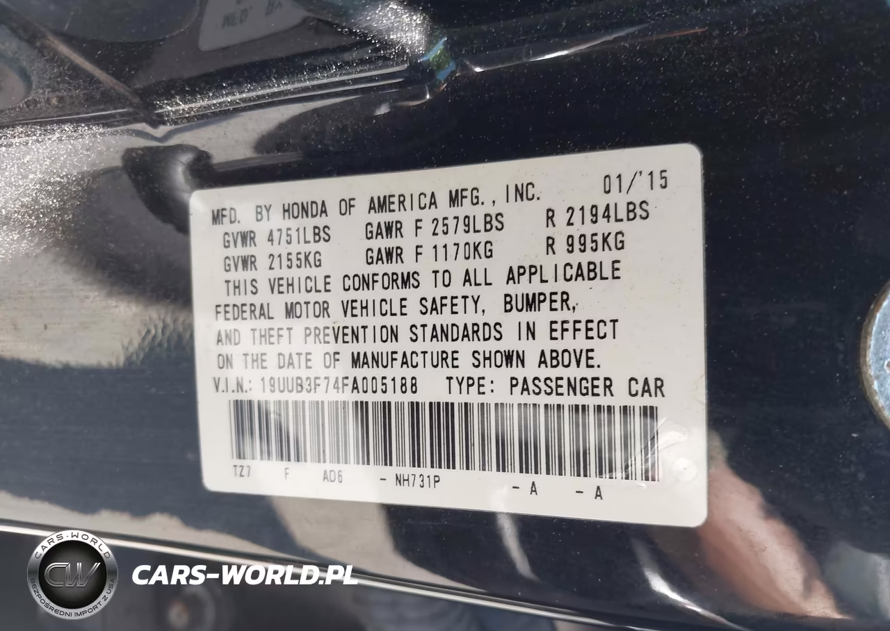 2015 Acura Tlx V6 Advance VIN:19UUB3F74FA005188 - 9