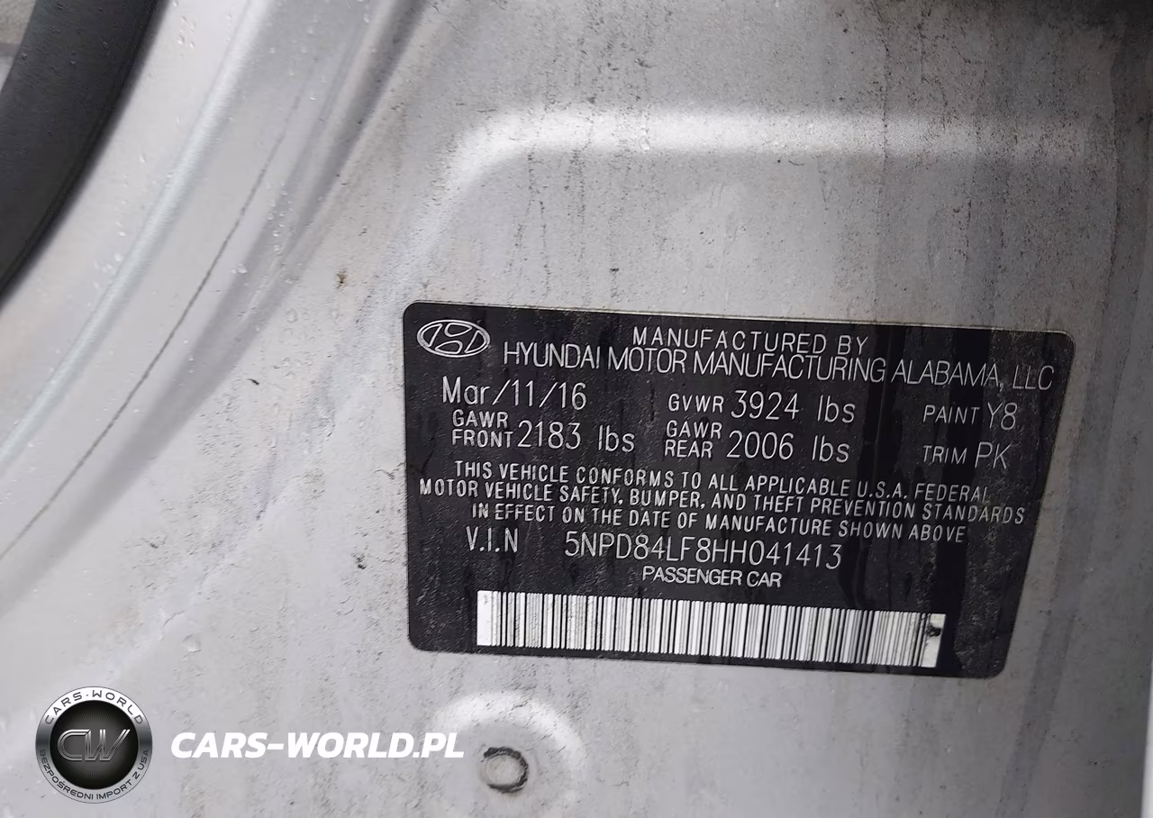 2017 Hyundai Elantra Limited VIN:5NPD84LF8HH041413 - 9