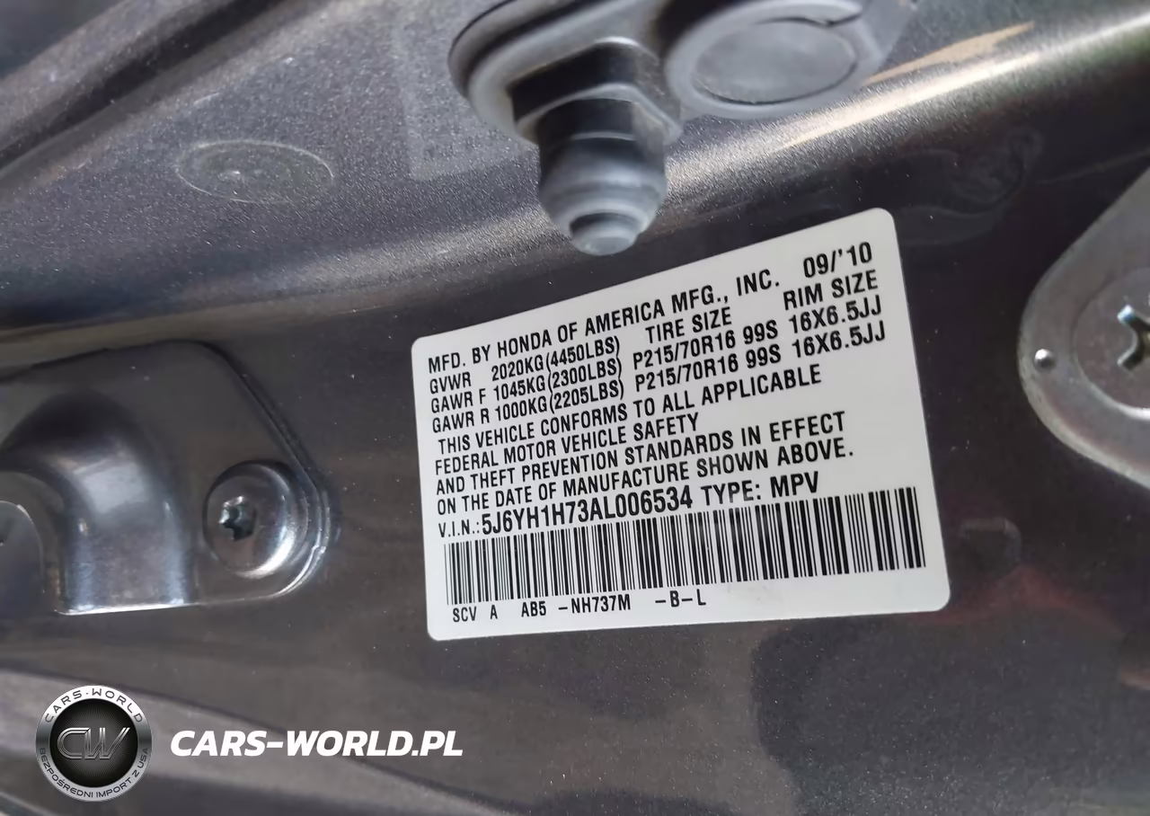 2010 Honda Element Ex VIN:5J6YH1H73AL006534 - 9