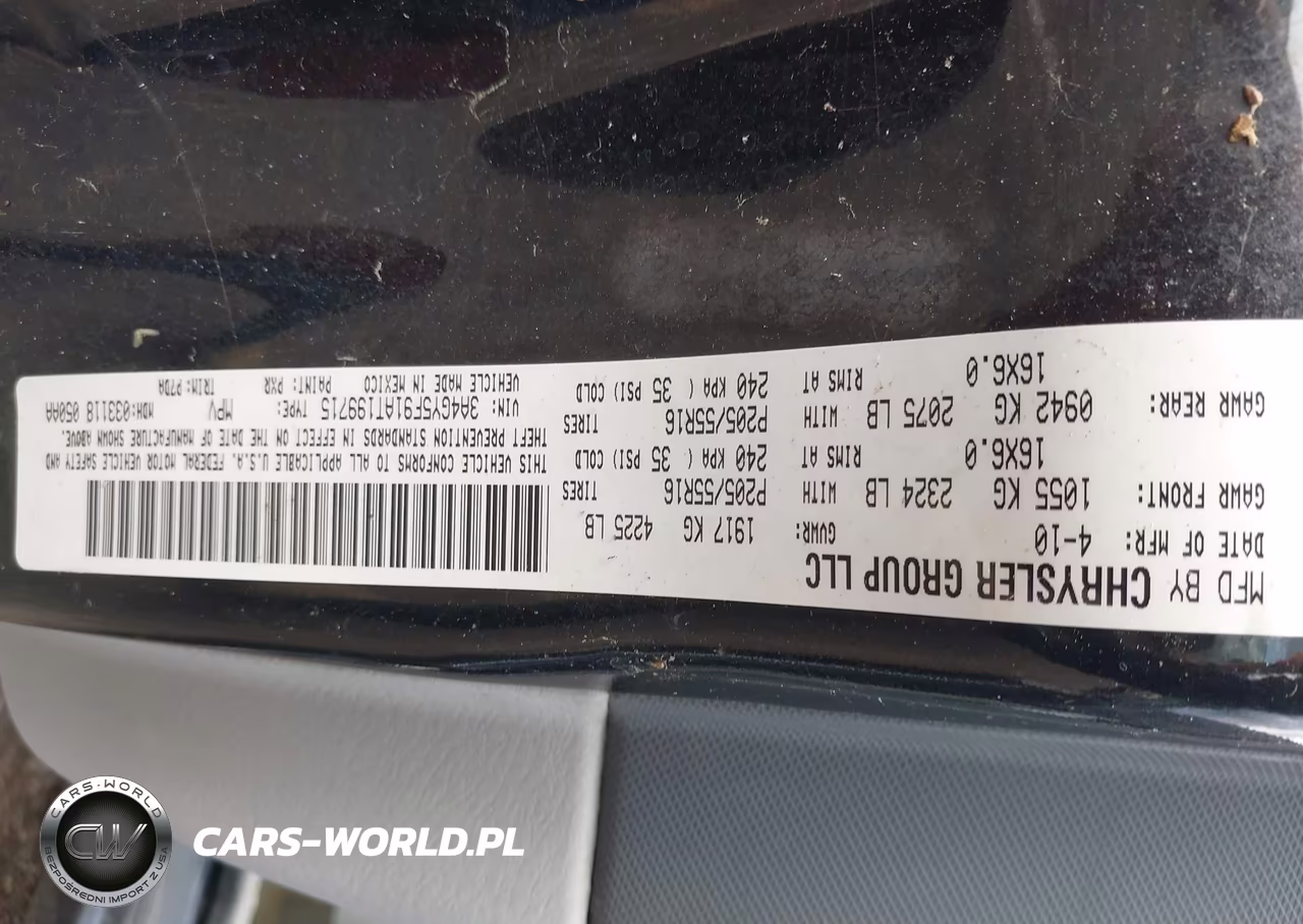 2010 Chrysler Pt Cruiser Classic VIN:3A4GY5F91AT199715 - 9