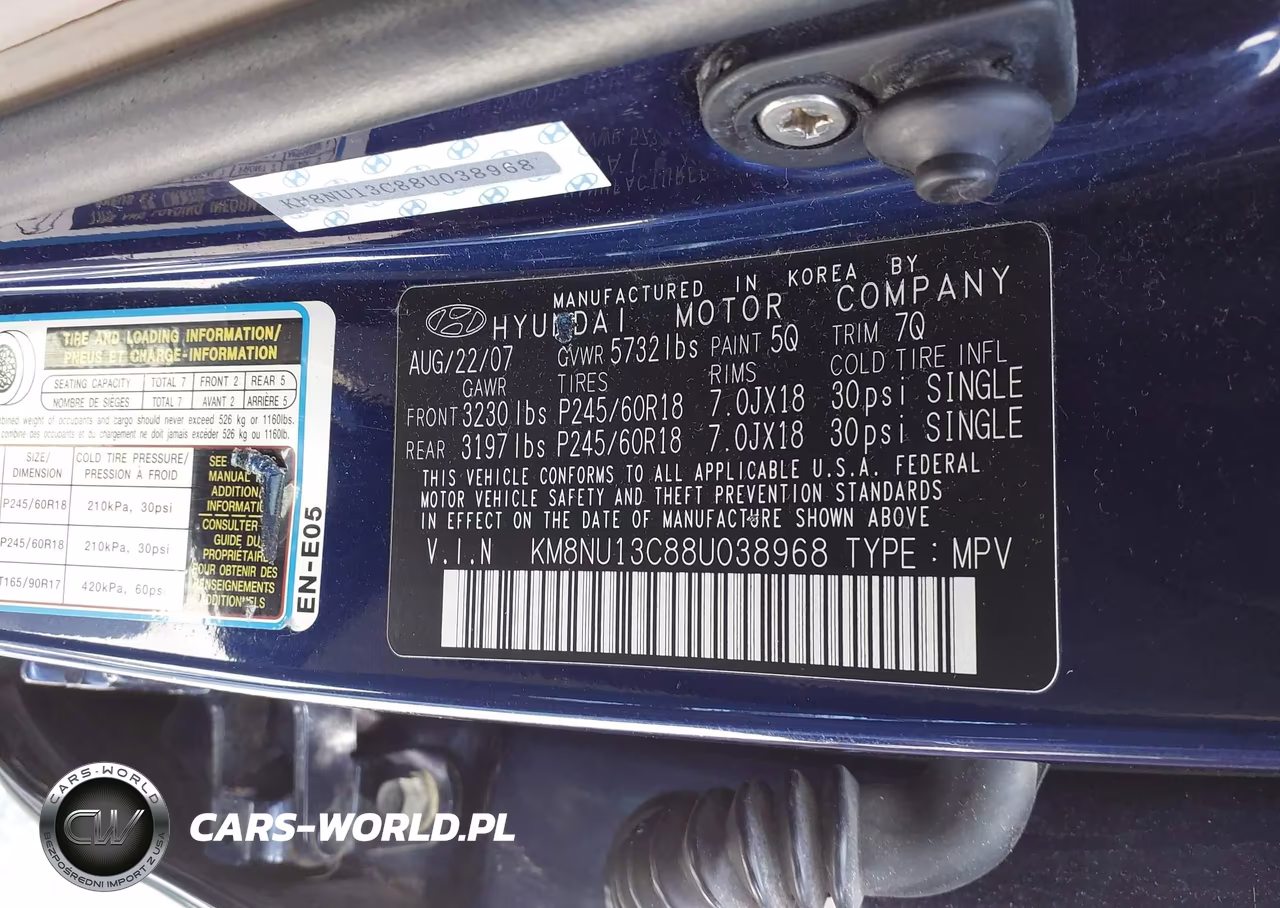 2008 Hyundai Veracruz Gls-Limited-Se VIN:KM8NU13C88U038968 - 9