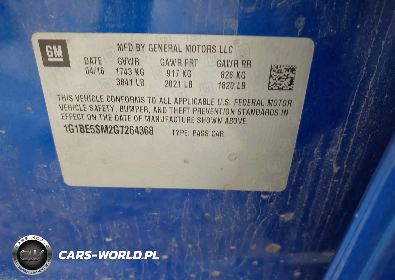 2016 Chevrolet Cruze Lt Auto VIN:1G1BE5SM2G7264368 - 9