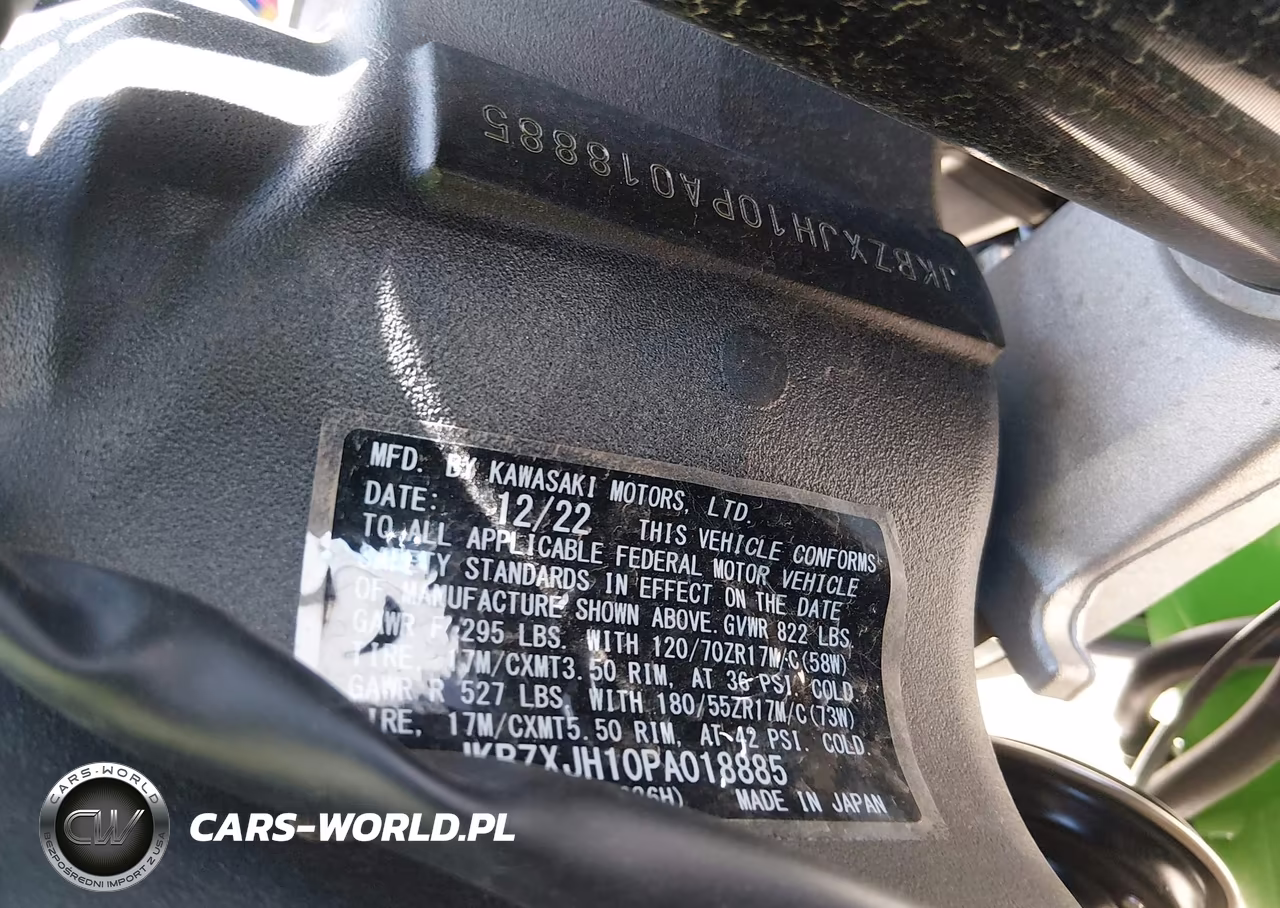 2023 Kawasaki Zx636 K VIN:JKBZXJH10PA018885 - 10