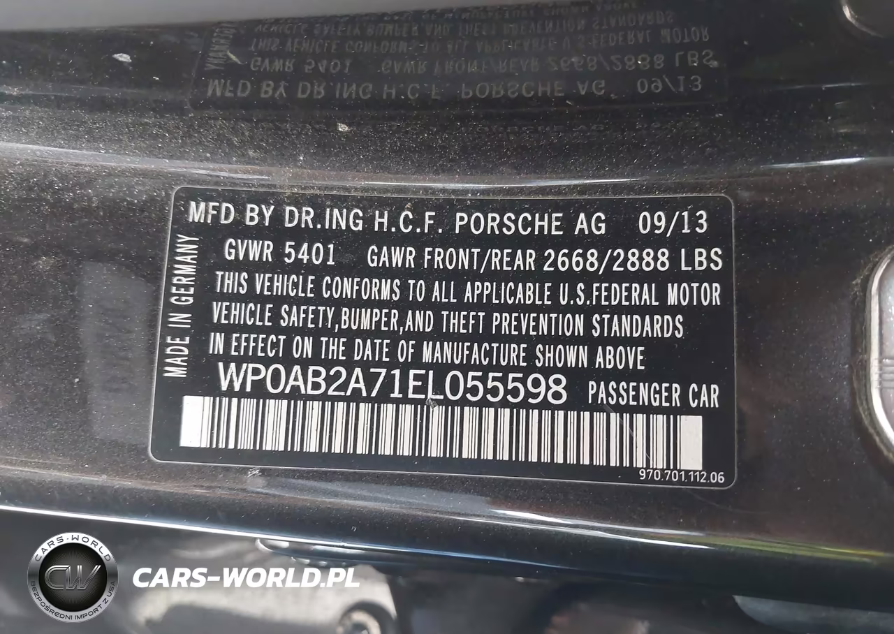 2014 Porsche Panamera 4S VIN:WP0AB2A71EL055598 - 9