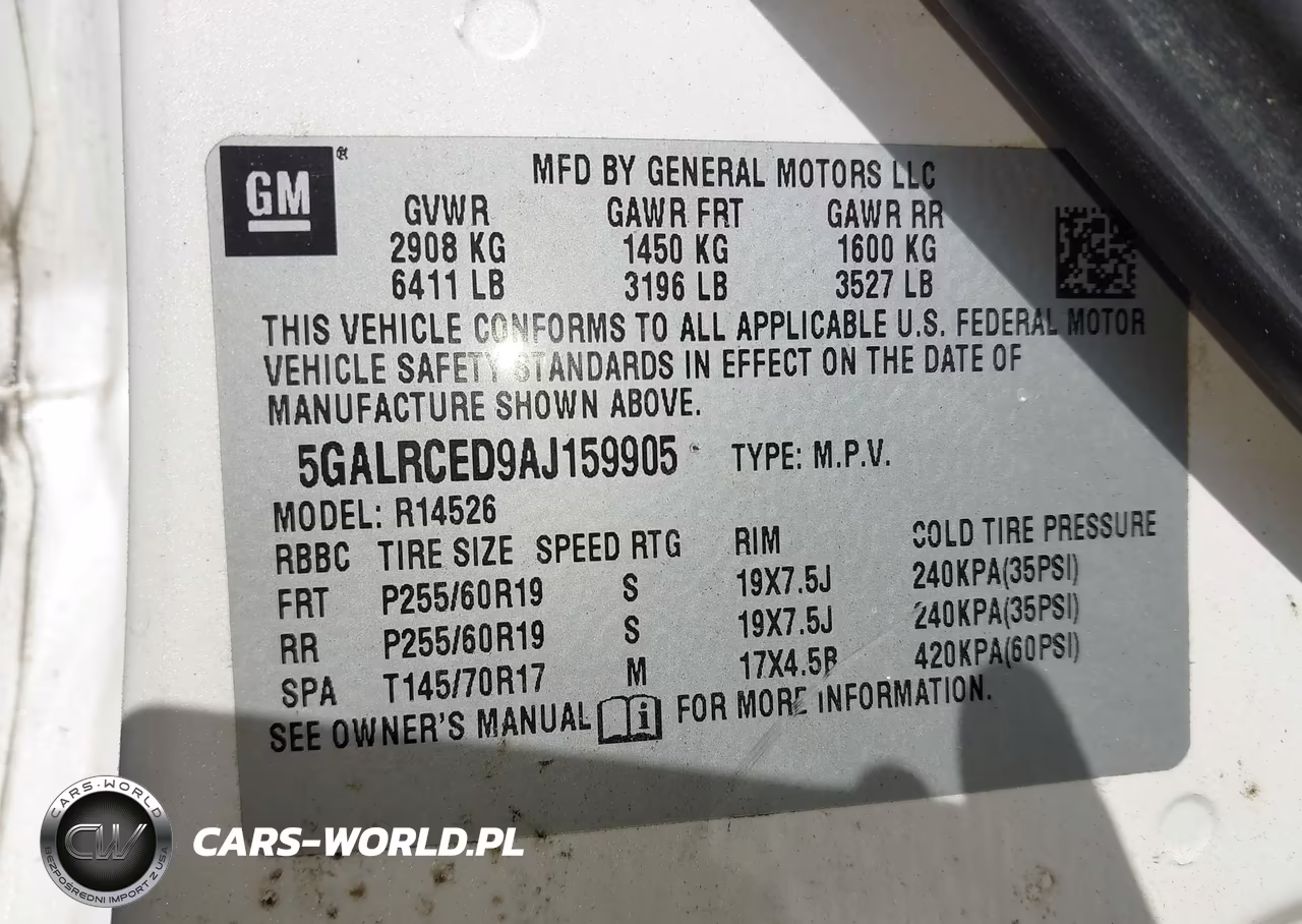 2010 Buick Enclave 2Xl VIN:5GALRCED9AJ159905 - 9