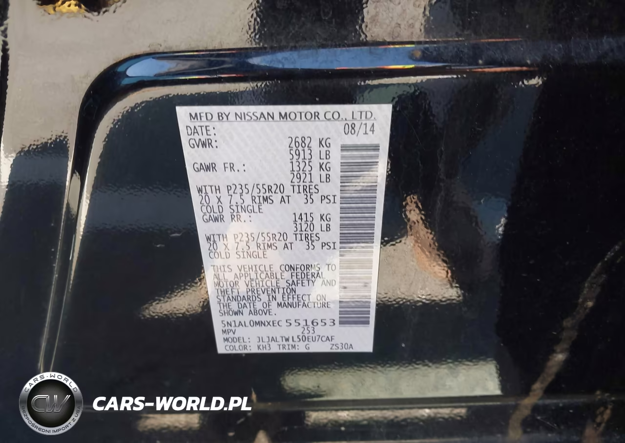 2014 Infiniti Qx60 VIN:5N1AL0MNXEC551653 - 9