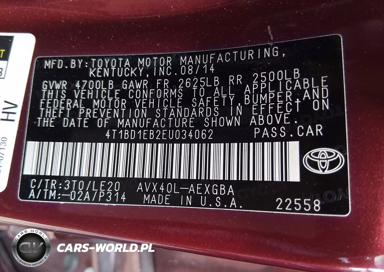 2014 Toyota Avalon Hybrid Xle Touring VIN:4T1BD1EB2EU034062 - 9