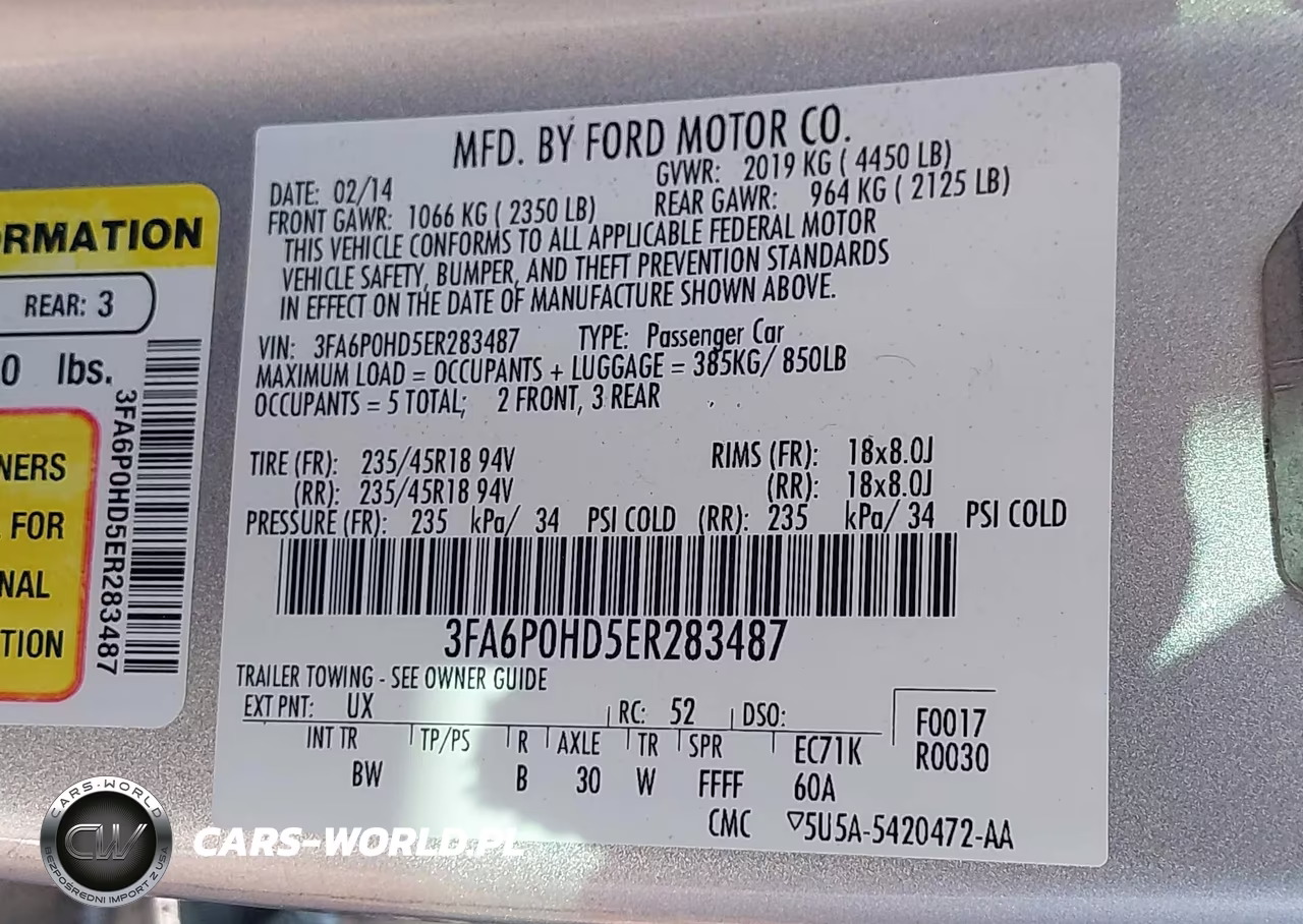2014 Ford Fusion Se VIN:3FA6P0HD5ER283487 - 9