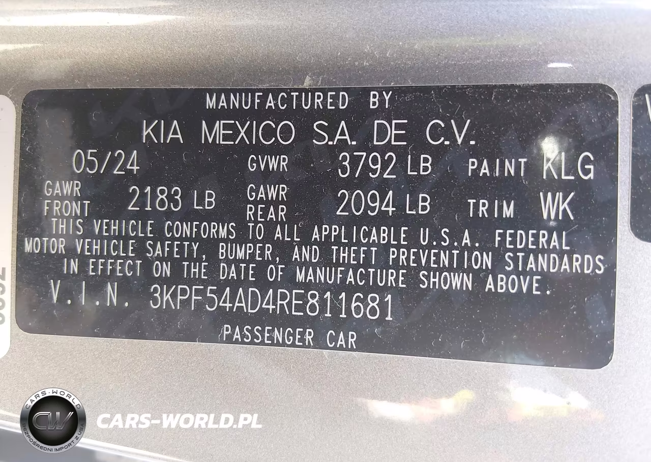 2024 Kia Forte Gt-Line VIN:3KPF54AD4RE811681 - 9