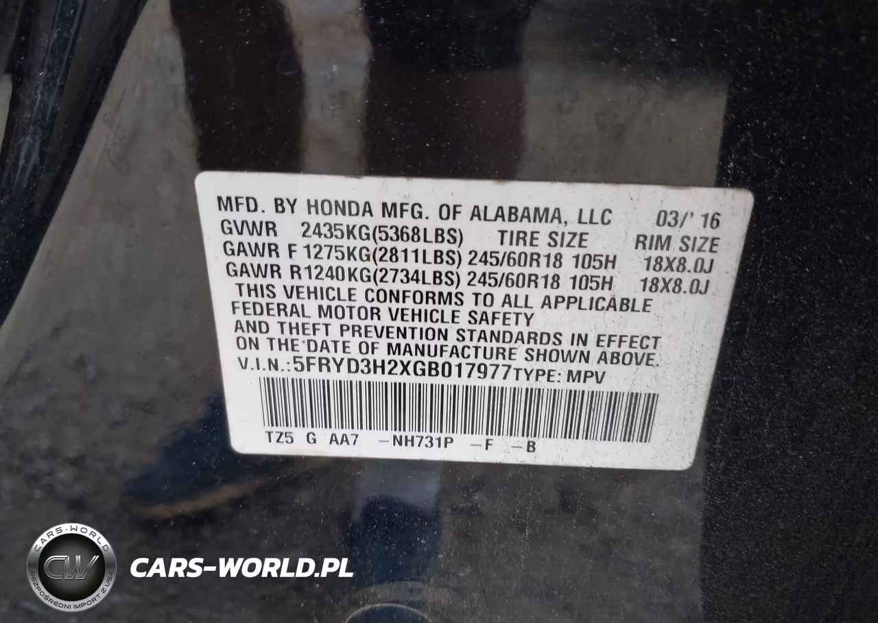 2016 Acura Mdx Acurawatch Plus Package VIN:5FRYD3H2XGB017977 - 9