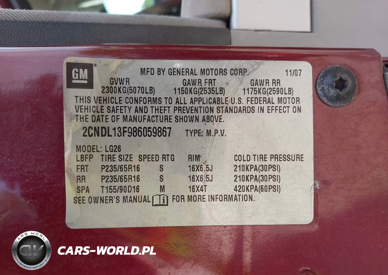 2008 Chevrolet Equinox Ls VIN:2CNDL13F986059867 - 9