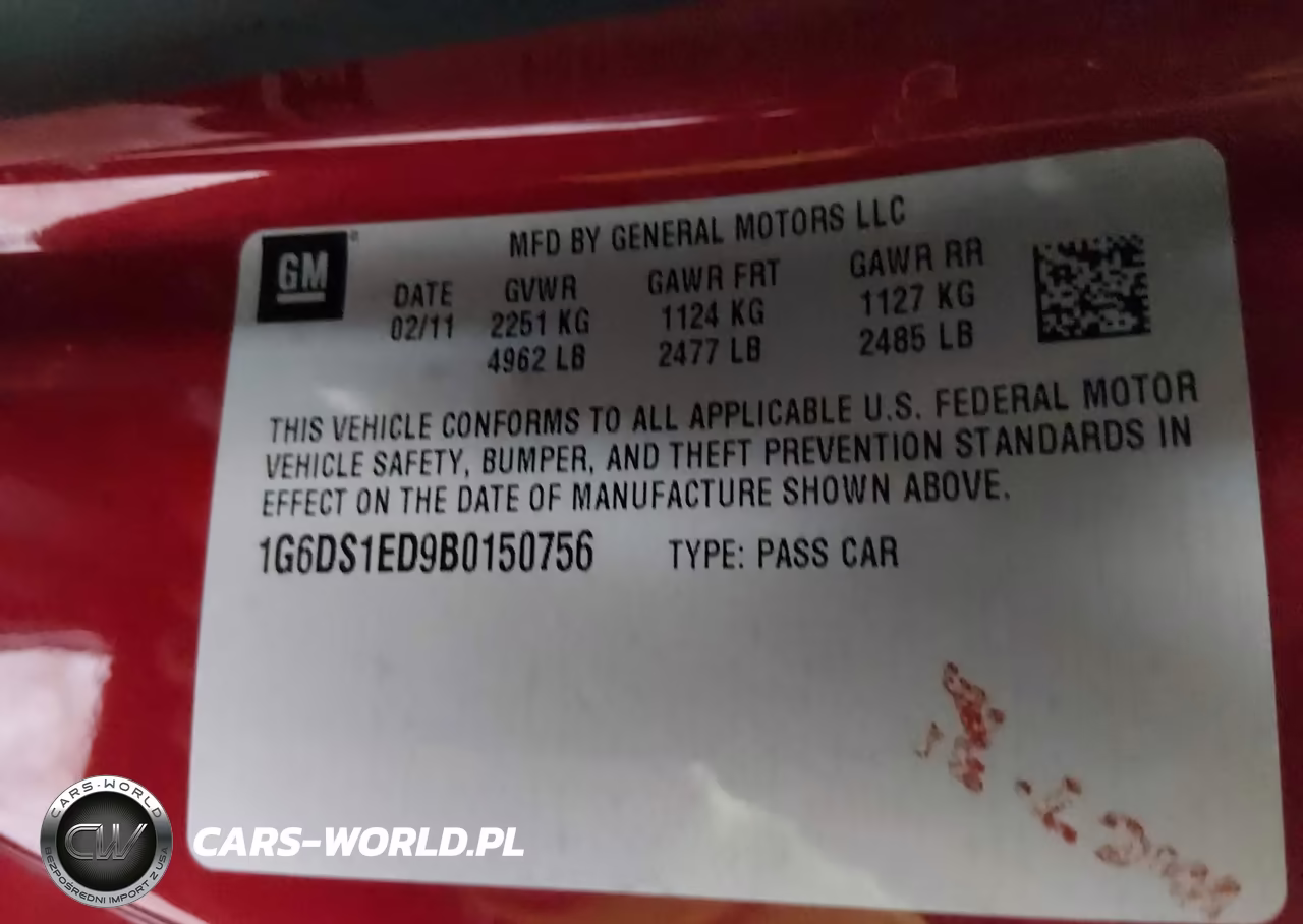 2011 Cadillac Cts Premium VIN:1G6DS1ED9B0150756 - 9