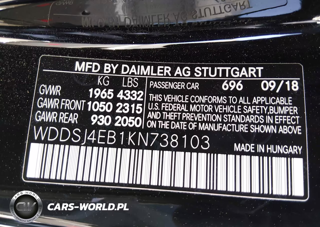 2019 Mercedes-Benz Cla 250 VIN:WDDSJ4EB1KN738103 - 9