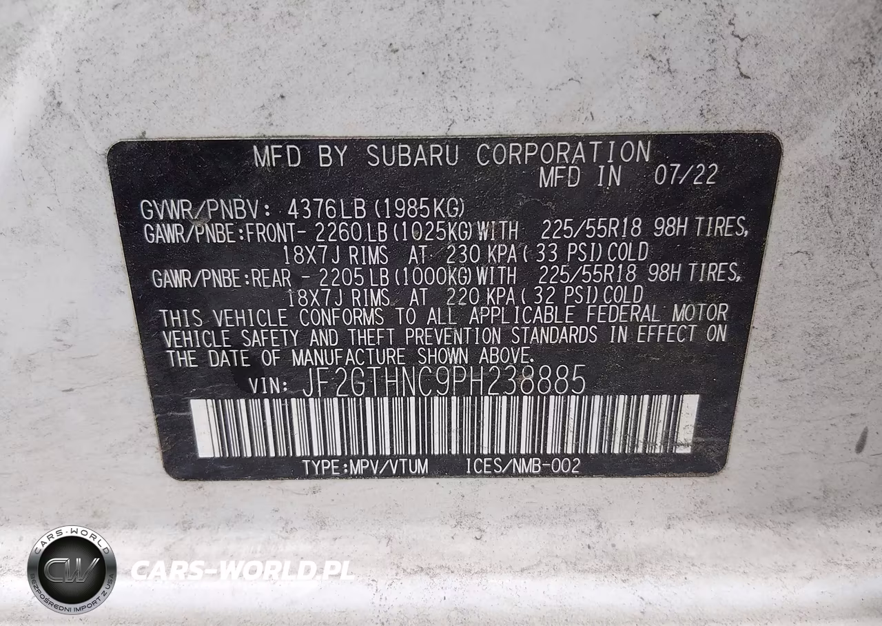2023 Subaru Crosstrek Limited VIN:JF2GTHNC9PH238885 - 9