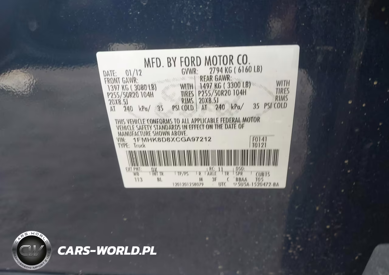 2012 Ford Explorer Xlt VIN:1FMHK8D8XCGA97212 - 9