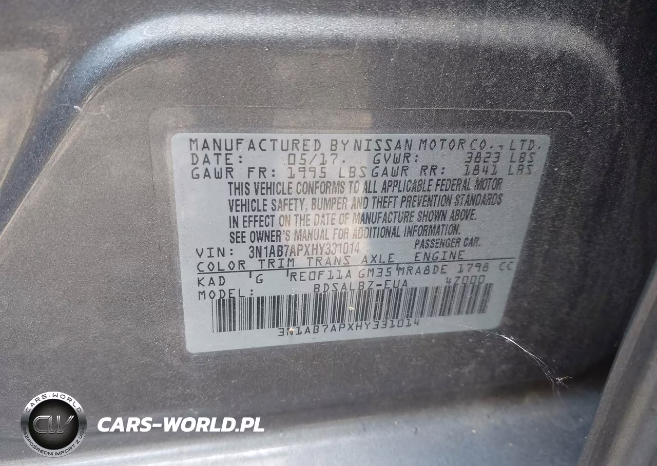 2017 Nissan Sentra S VIN:3N1AB7APXHY331014 - 9