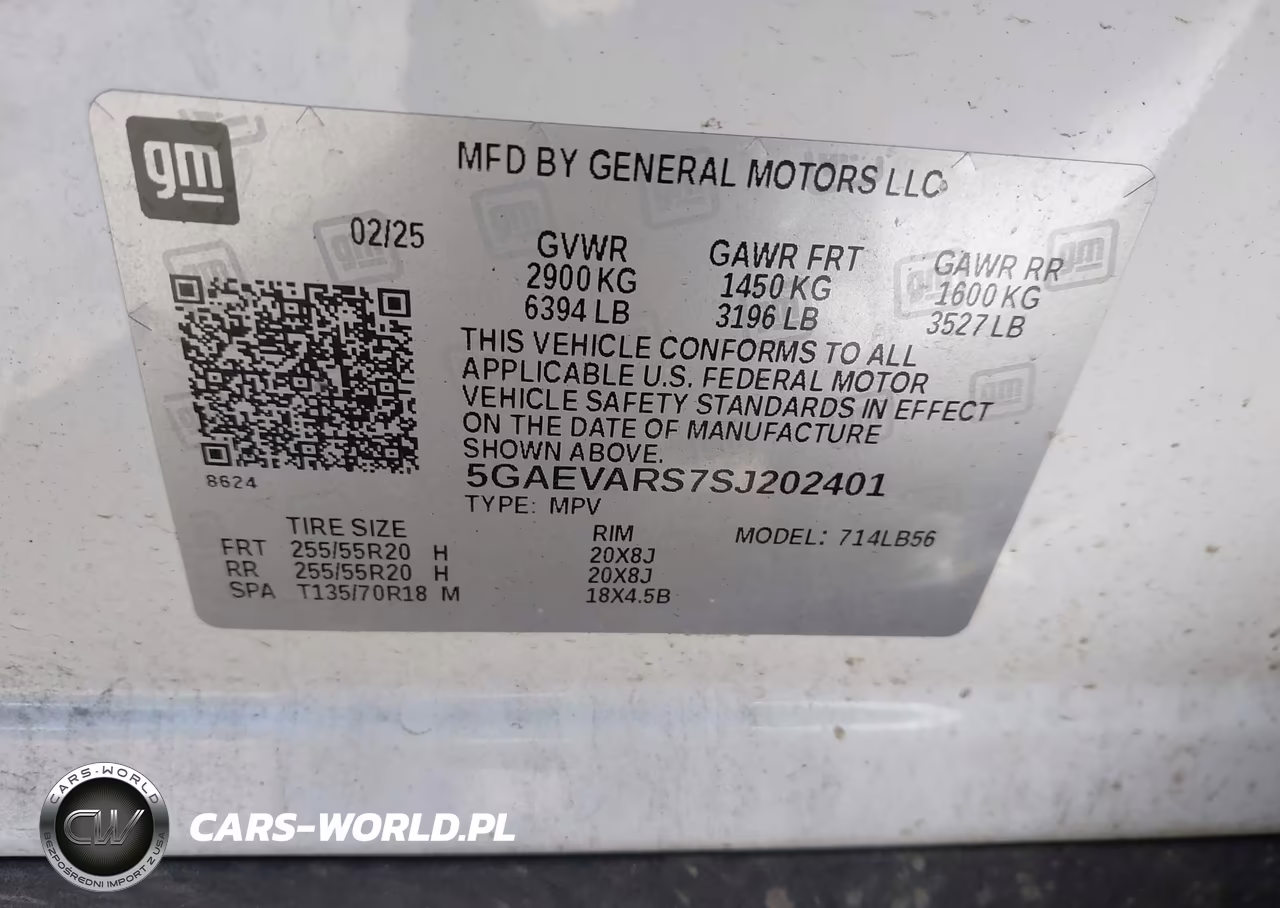 2025 Buick Enclave Preferred Fwd VIN:5GAEVARS7SJ202401 - 9