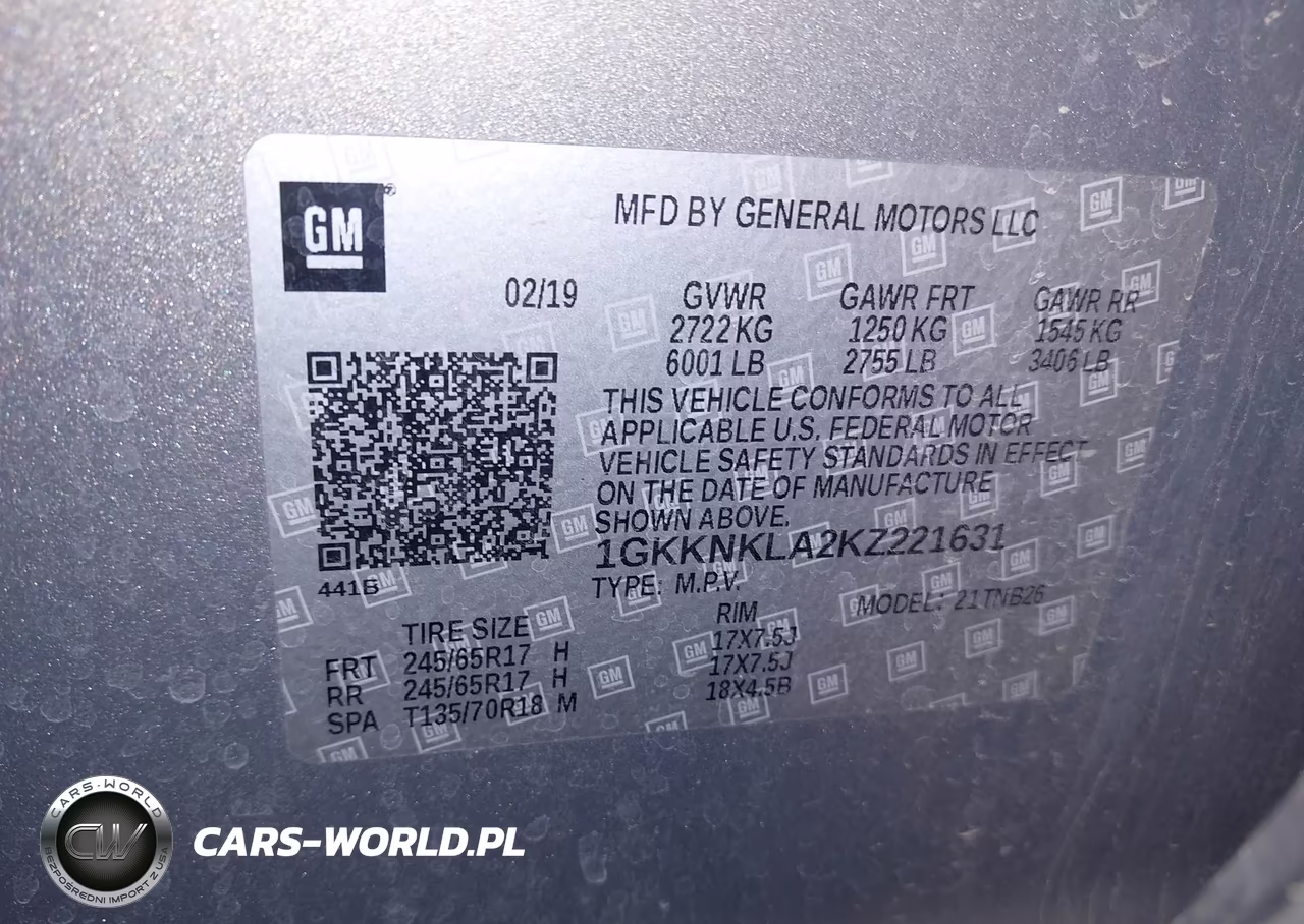 2019 GMC Acadia Sle-1 VIN:1GKKNKLA2KZ221631 - 9