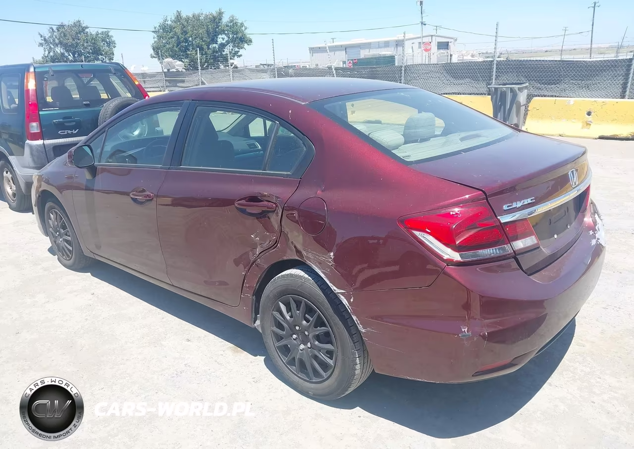 2013 Honda Civic Lx VIN:19XFB2F56DE290776 - 3