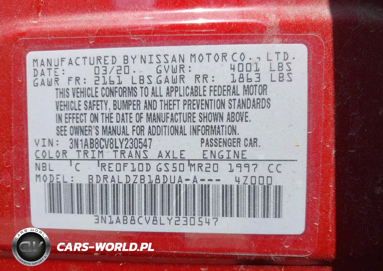 2020 Nissan Sentra Sv Xtronic Cvt VIN:3N1AB8CV8LY230547 - 9
