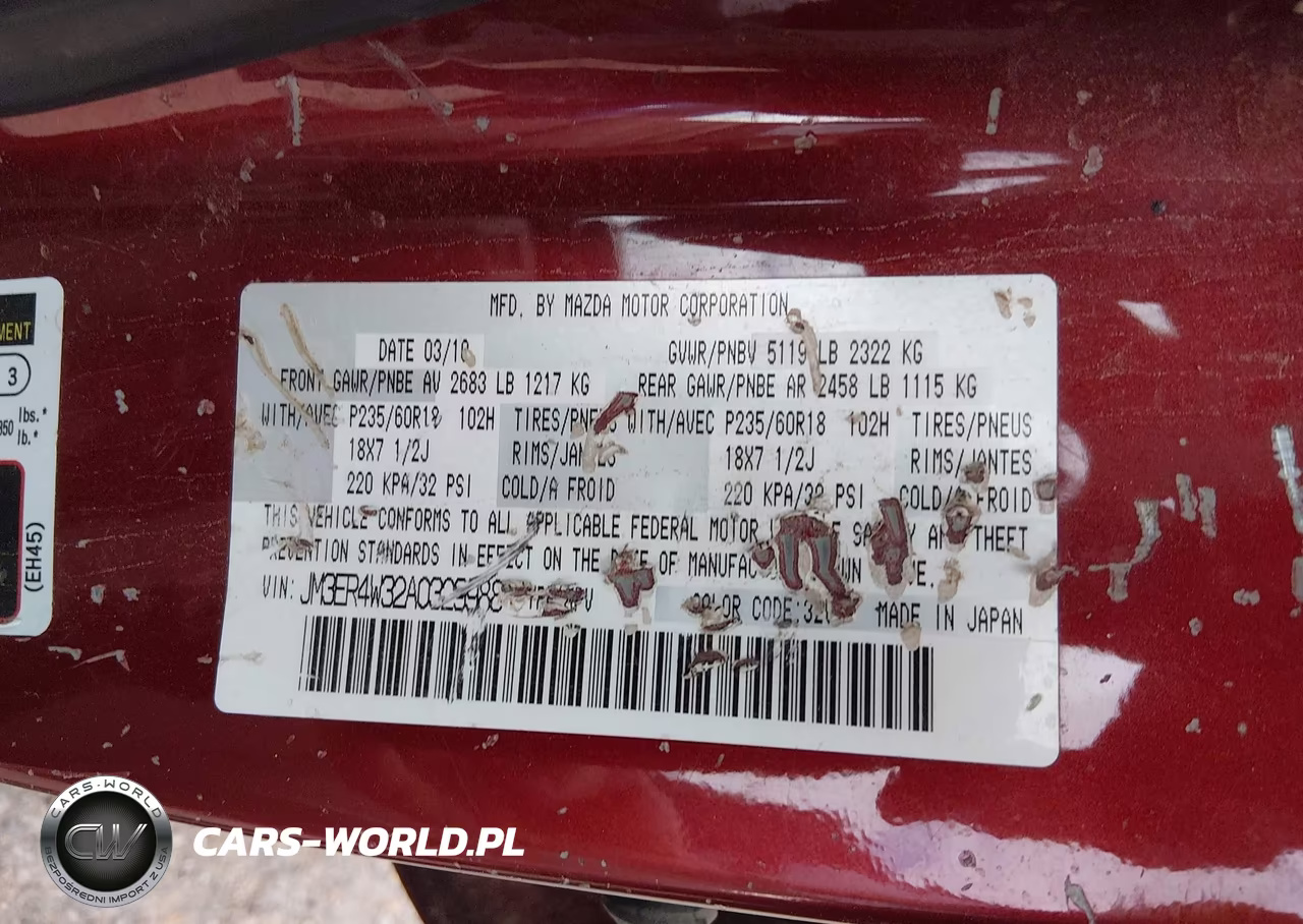 2010 Mazda Cx-7 S Touring VIN:JM3ER4W32A0329988 - 12