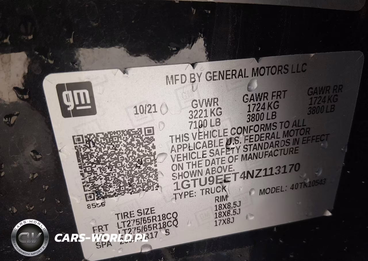 2022 GMC Sierra 1500 Limited 4Wd Short Box At4 VIN:1GTU9EET4NZ113170 - 9