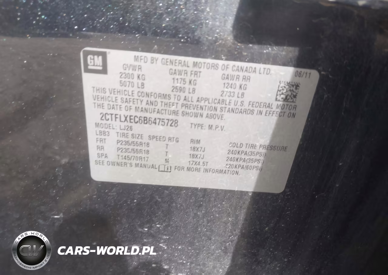 2011 GMC Terrain Slt-2 VIN:2CTFLXEC6B6475728 - 9