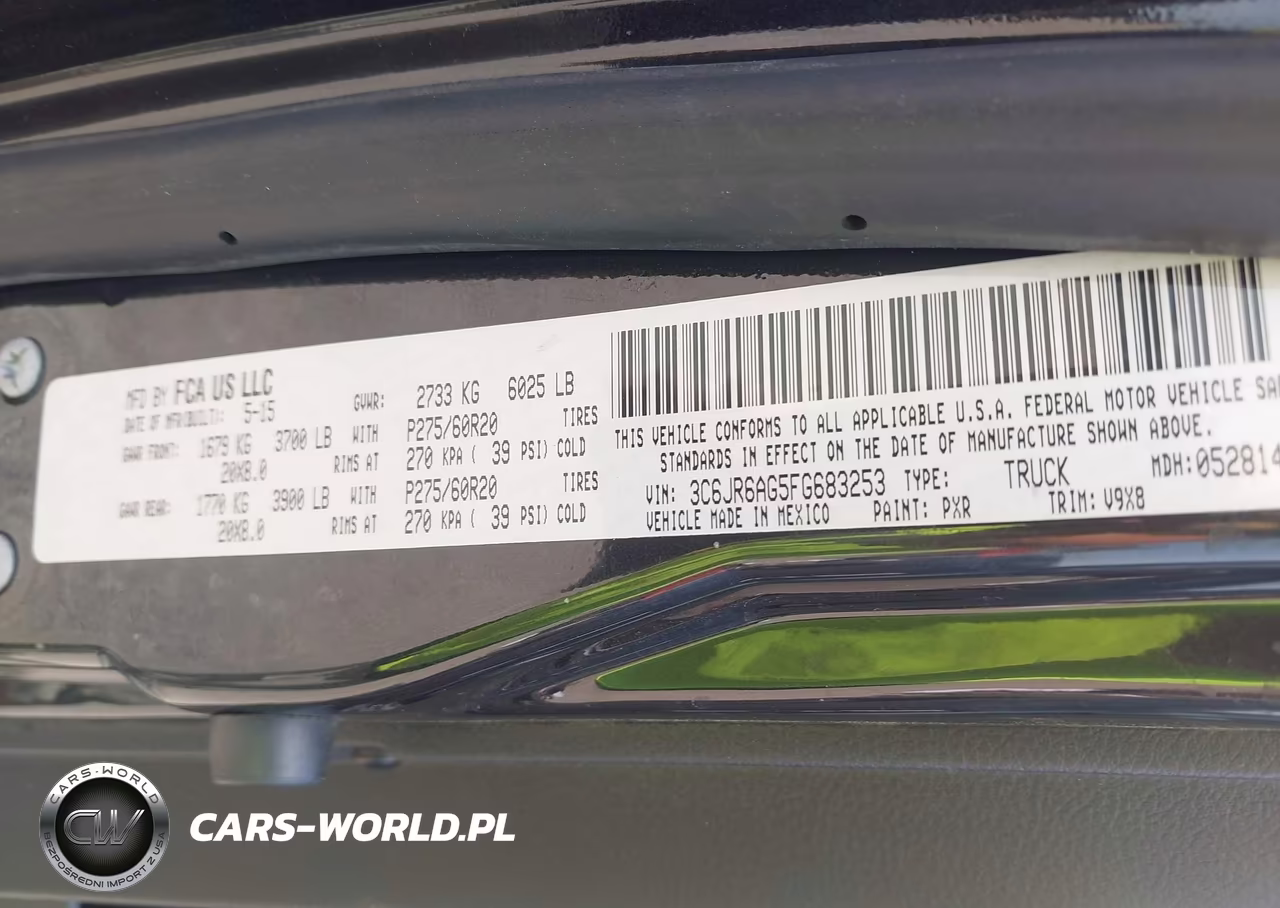 2015 Ram 1500 Express VIN:3C6JR6AG5FG683253 - 9