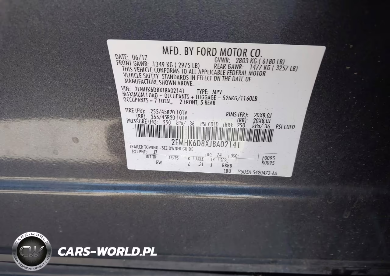 2018 Ford Flex Limited VIN:2FMHK6D8XJBA02141 - 9