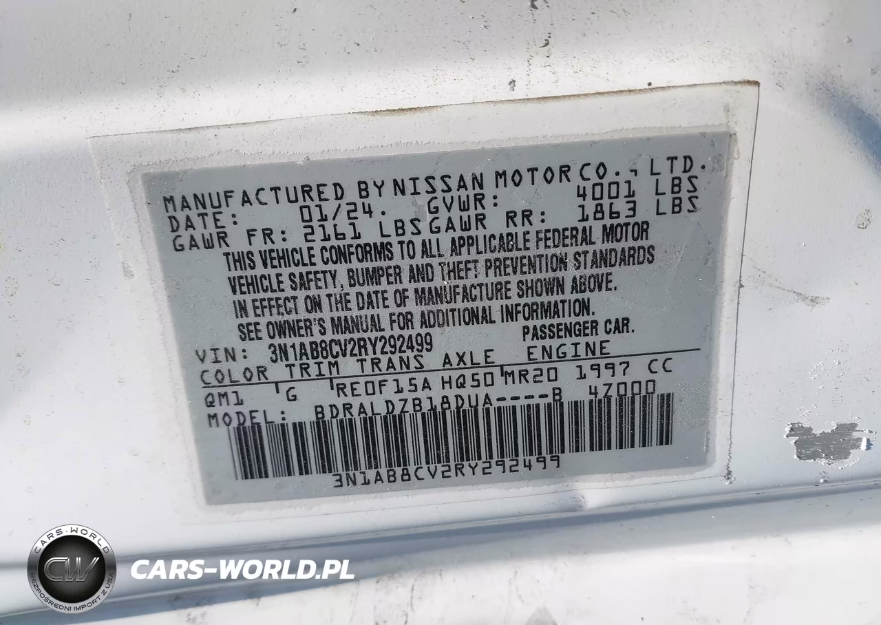 2024 Nissan Sentra Sv Xtronic Cvt VIN:3N1AB8CV2RY292499 - 9