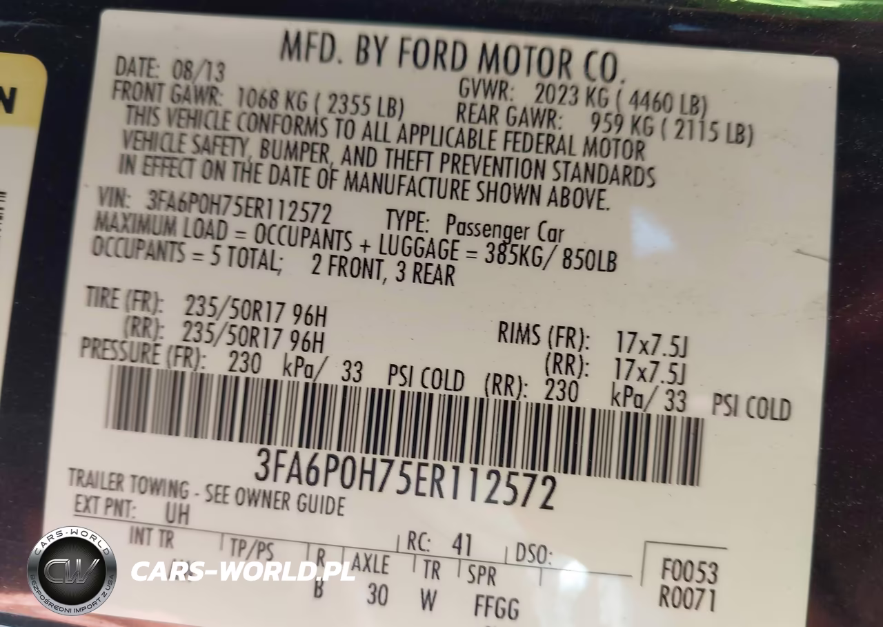 2014 Ford Fusion Se VIN:3FA6P0H75ER112572 - 9
