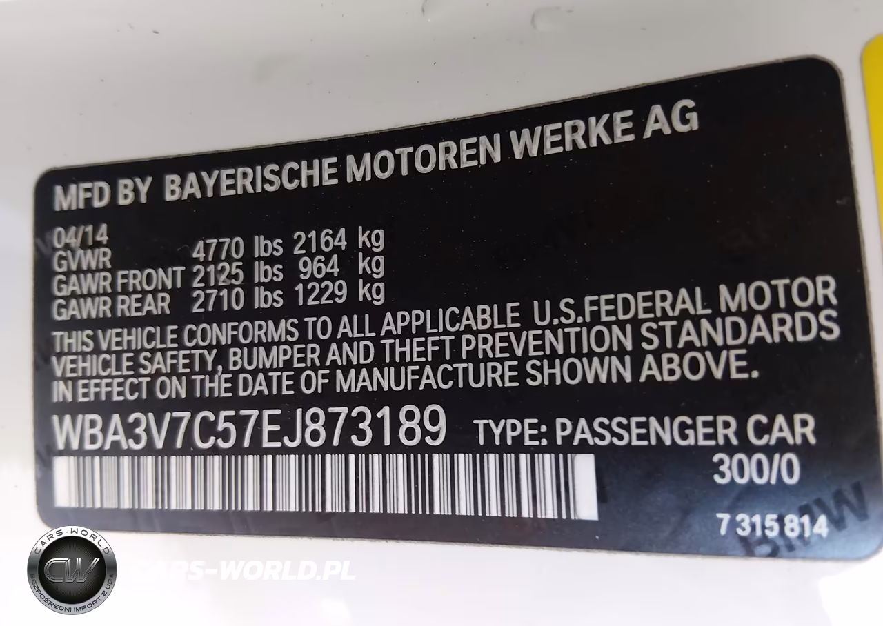 2014 BMW 428I VIN:WBA3V7C57EJ873189 - 9