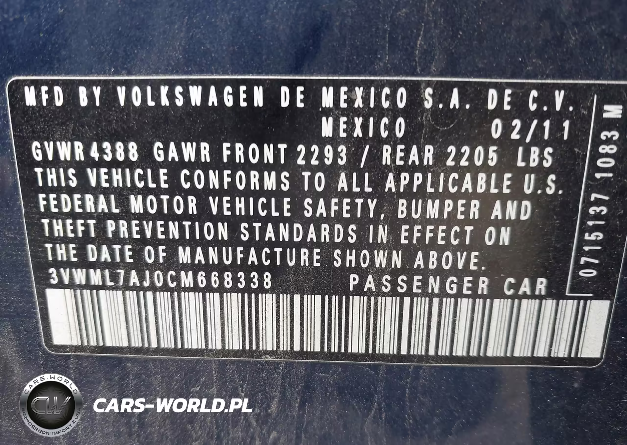 2012 Volkswagen Jetta Sportwagen 2.0L Tdi VIN:3VWML7AJ0CM668338 - 9