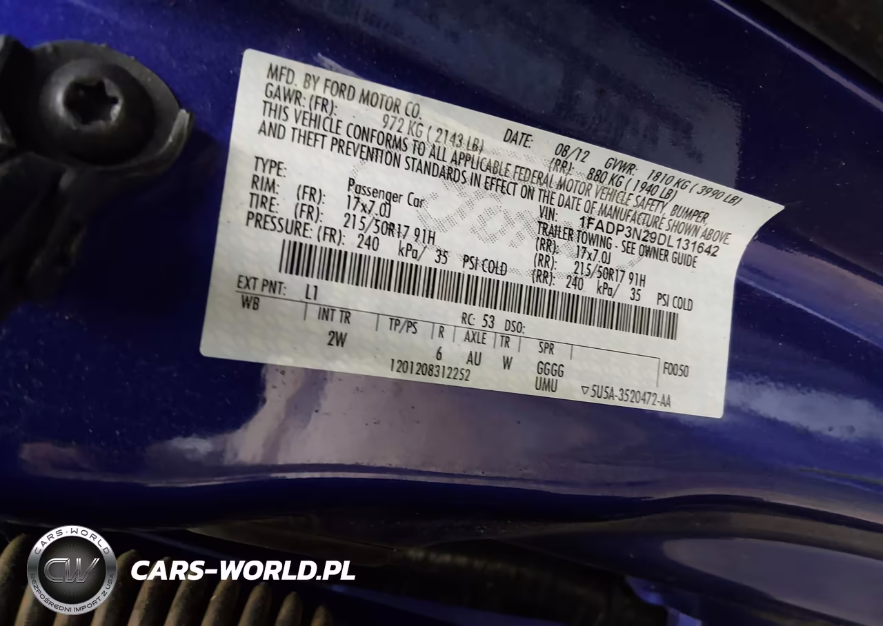 2013 Ford Focus Titanium VIN:1FADP3N29DL131642 - 9
