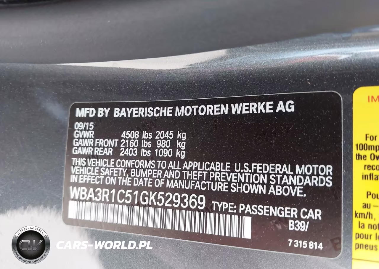 2016 BMW 435I VIN:WBA3R1C51GK529369 - 9