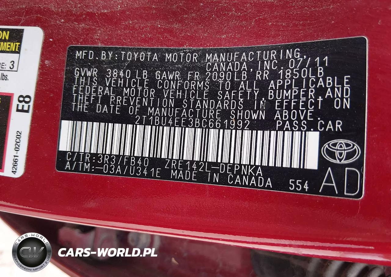 2011 Toyota Corolla Le VIN:2T1BU4EE3BC661992 - 9