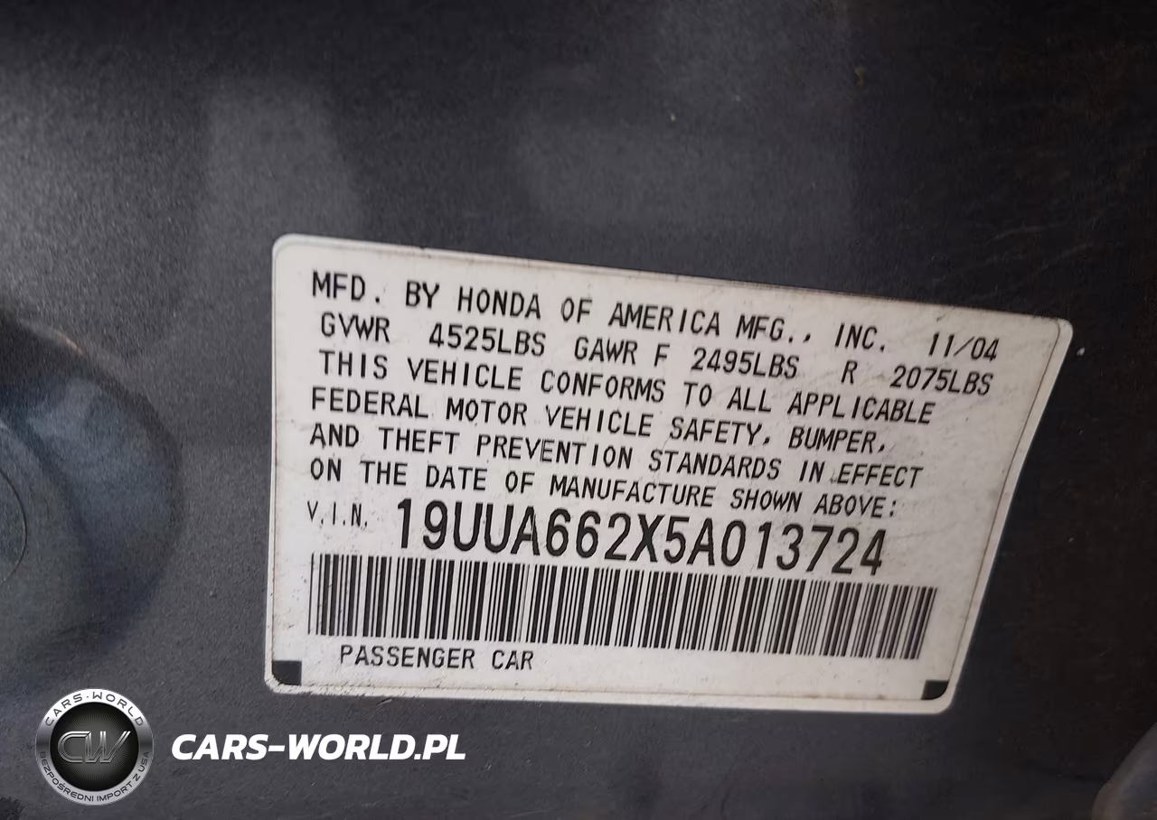 2005 Acura Tl VIN:19UUA662X5A013724 - 9