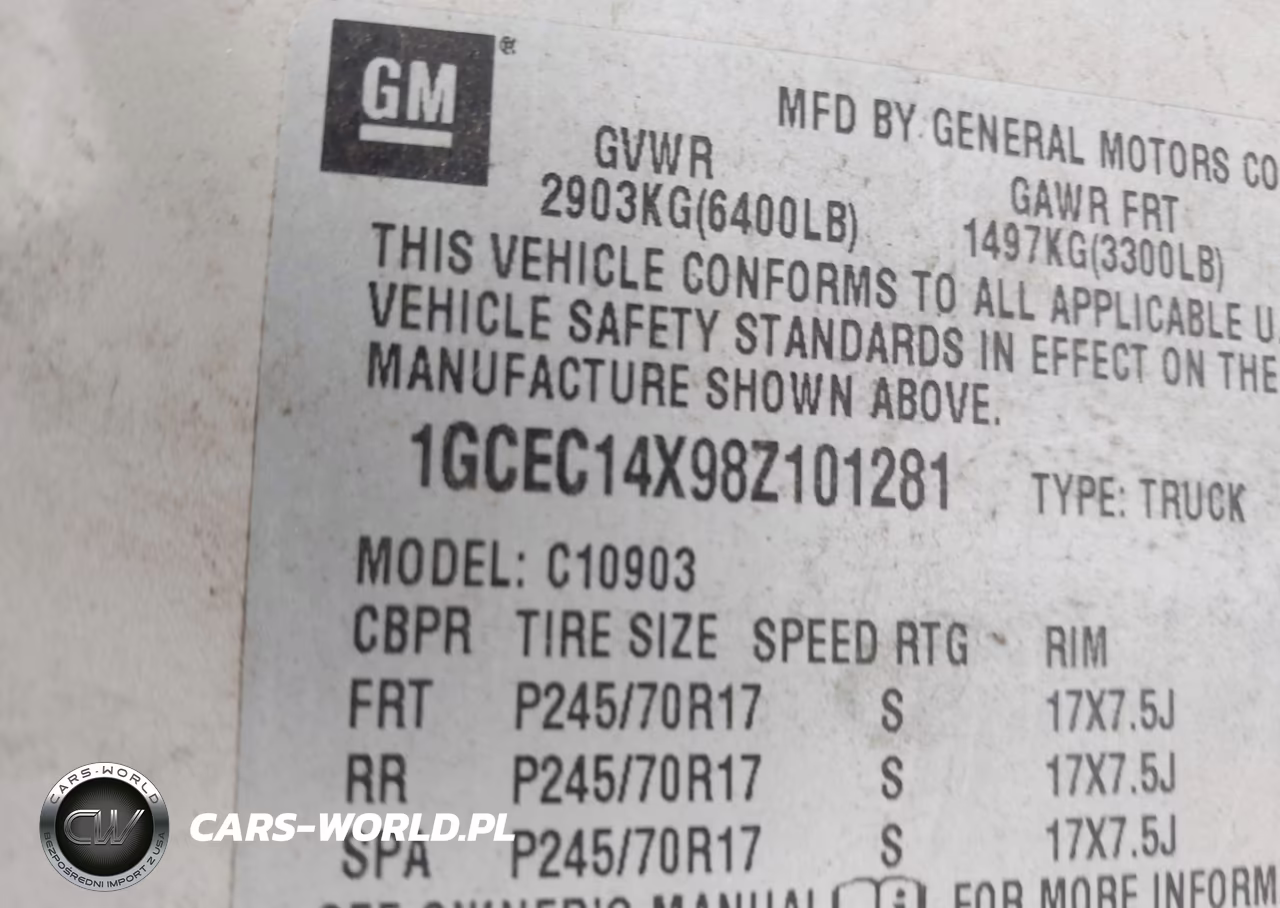 2008 Chevrolet Silverado 1500 Work Truck VIN:1GCEC14X98Z101281 - 9