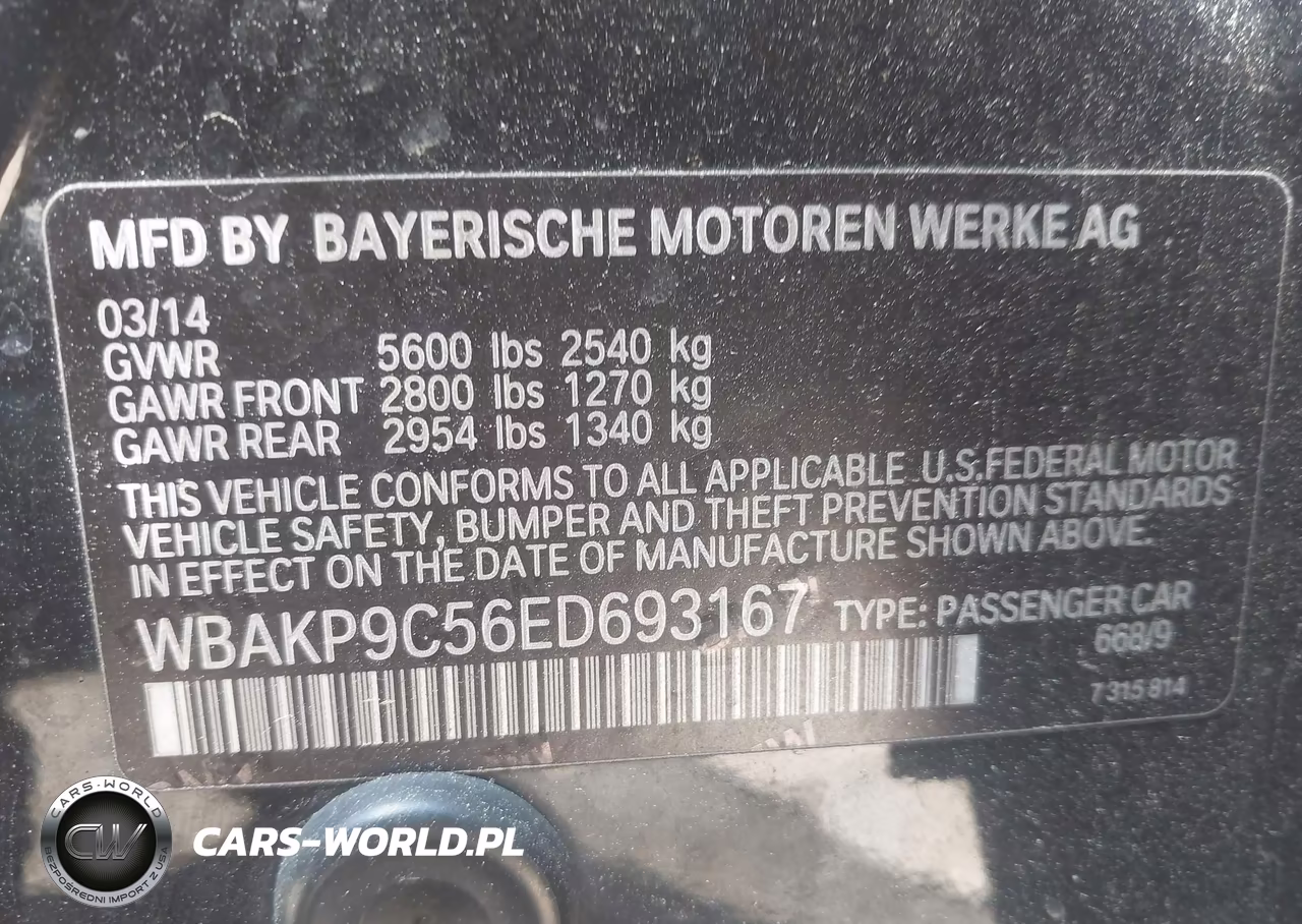 2014 BMW 550I xDrive VIN:WBAKP9C56ED693167 - 9