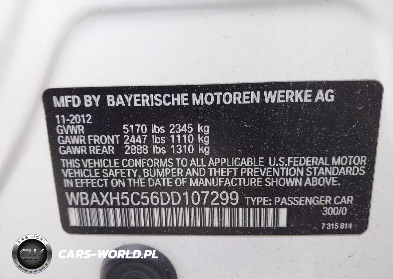 2013 BMW 528I xDrive VIN:WBAXH5C56DD107299 - 9