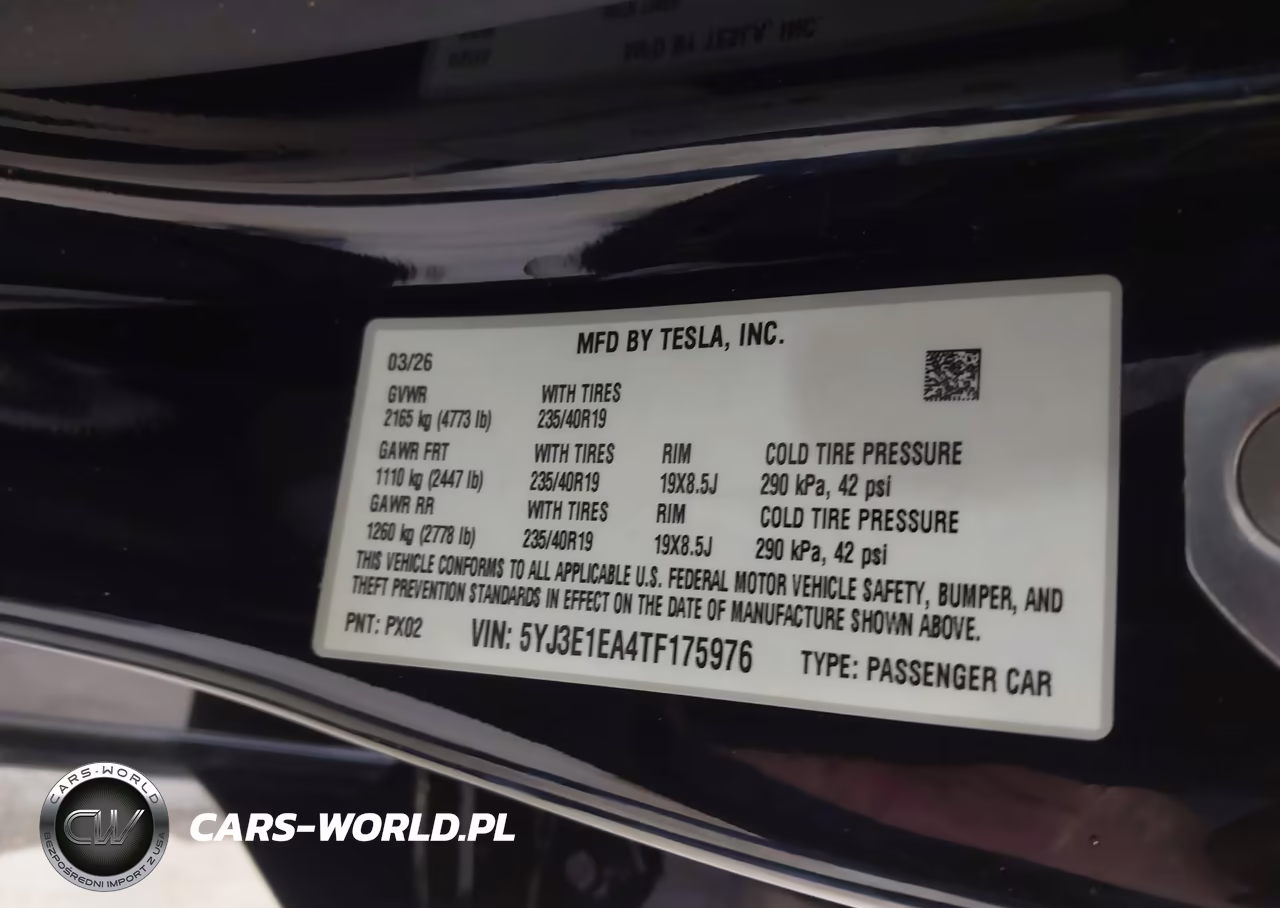 2026 Tesla Model 3 Premium Rear-Wheel Drive-Rear-Wheel Drive VIN:5YJ3E1EA4TF175976 - 9
