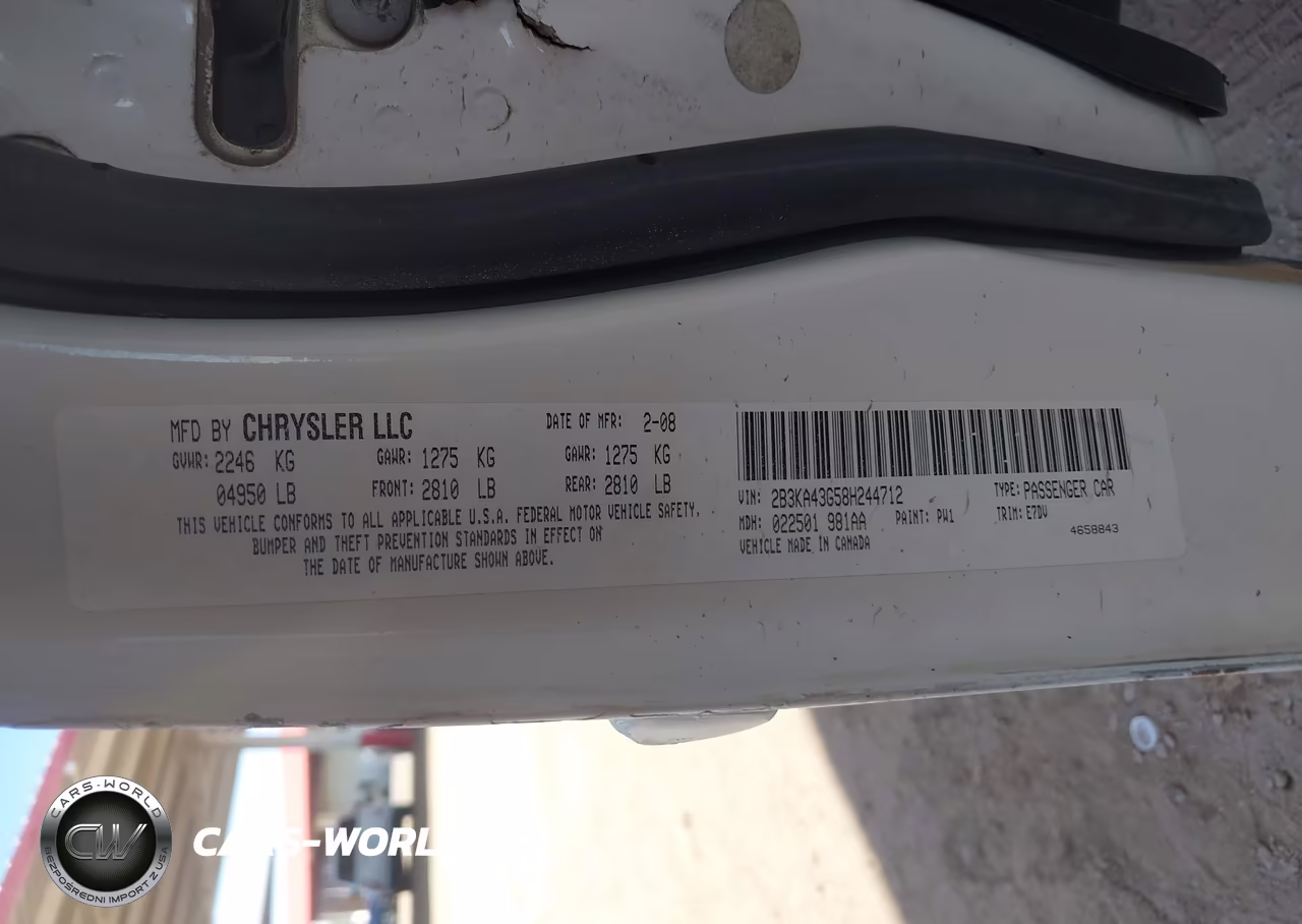 2008 Dodge Charger VIN:2B3KA43G58H244712 - 9