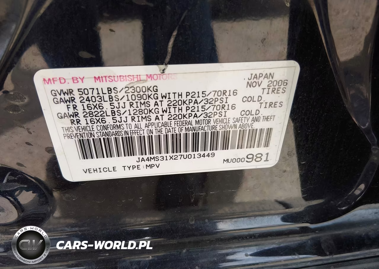 2007 Mitsubishi Outlander Es-Ls VIN:JA4MS31X27U013449 - 9