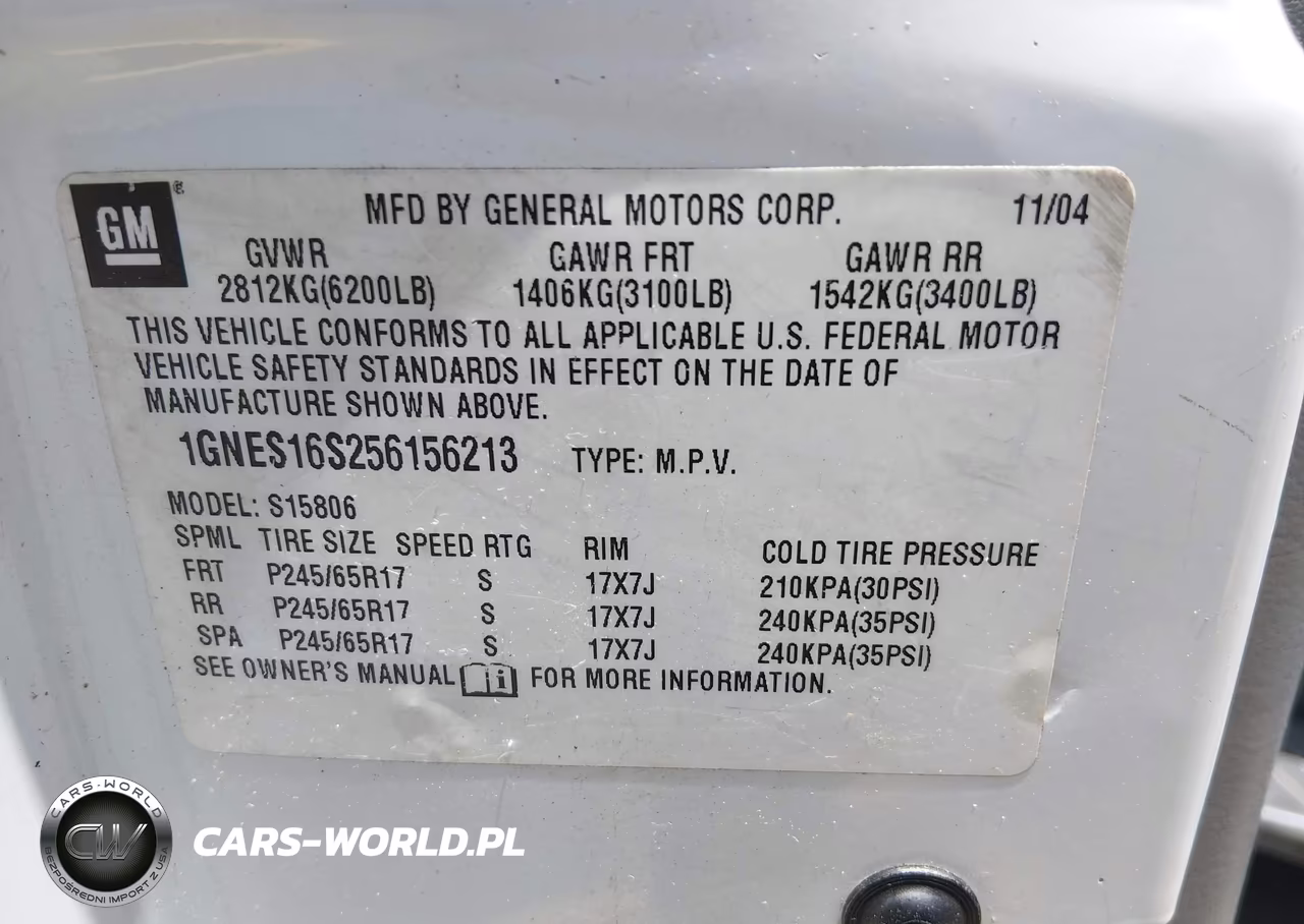 2005 Chevrolet Trailblazer Ext Ls VIN:1GNES16S256156213 - 9