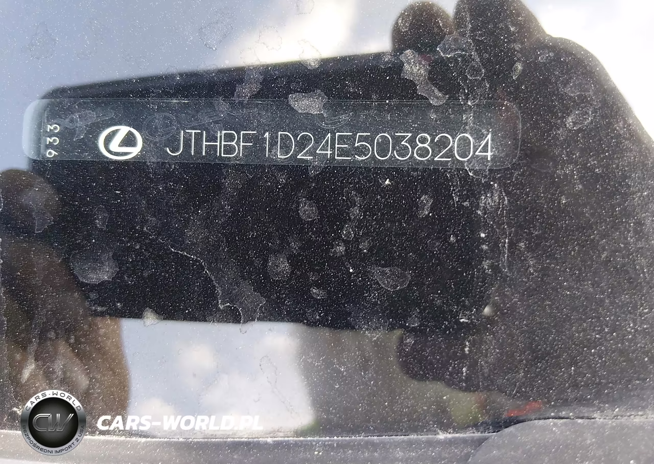 2014 Lexus Is 250 VIN:JTHBF1D24E5038204 - 9