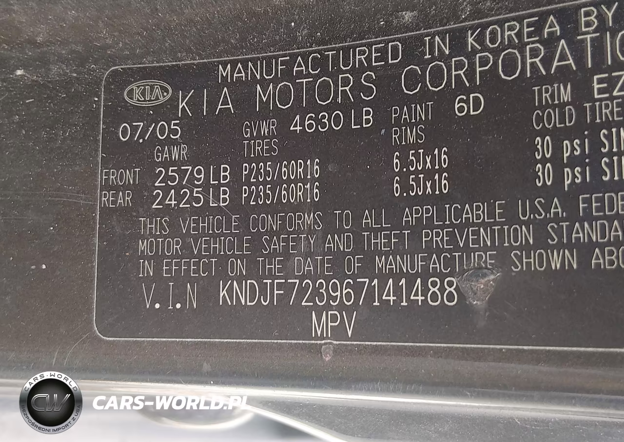 2006 Kia Sportage Ex V6-Lx V6 VIN:KNDJF723967141488 - 9